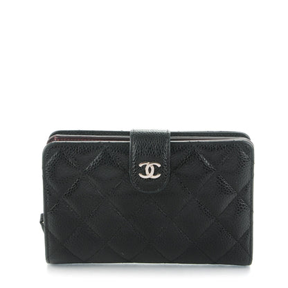 Chanel Caviar Quilted Zipped Pocket Wallet Black 1 of 8