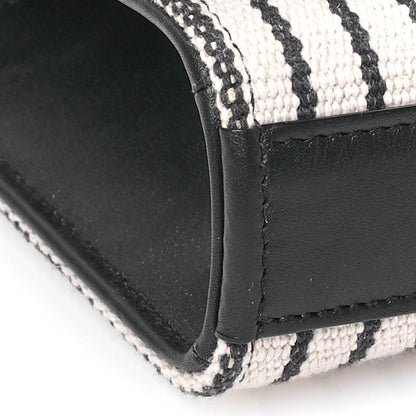 Saint Laurent Canvas Small Striped Kate Satchel Grigio Multicolor 10 of 12