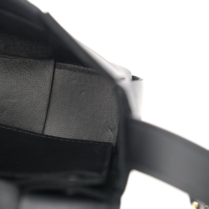 Bottega Veneta Lambskin Maxi Intrecciato Extra Mini Cassette Crossbody Bag Black 11 of 13