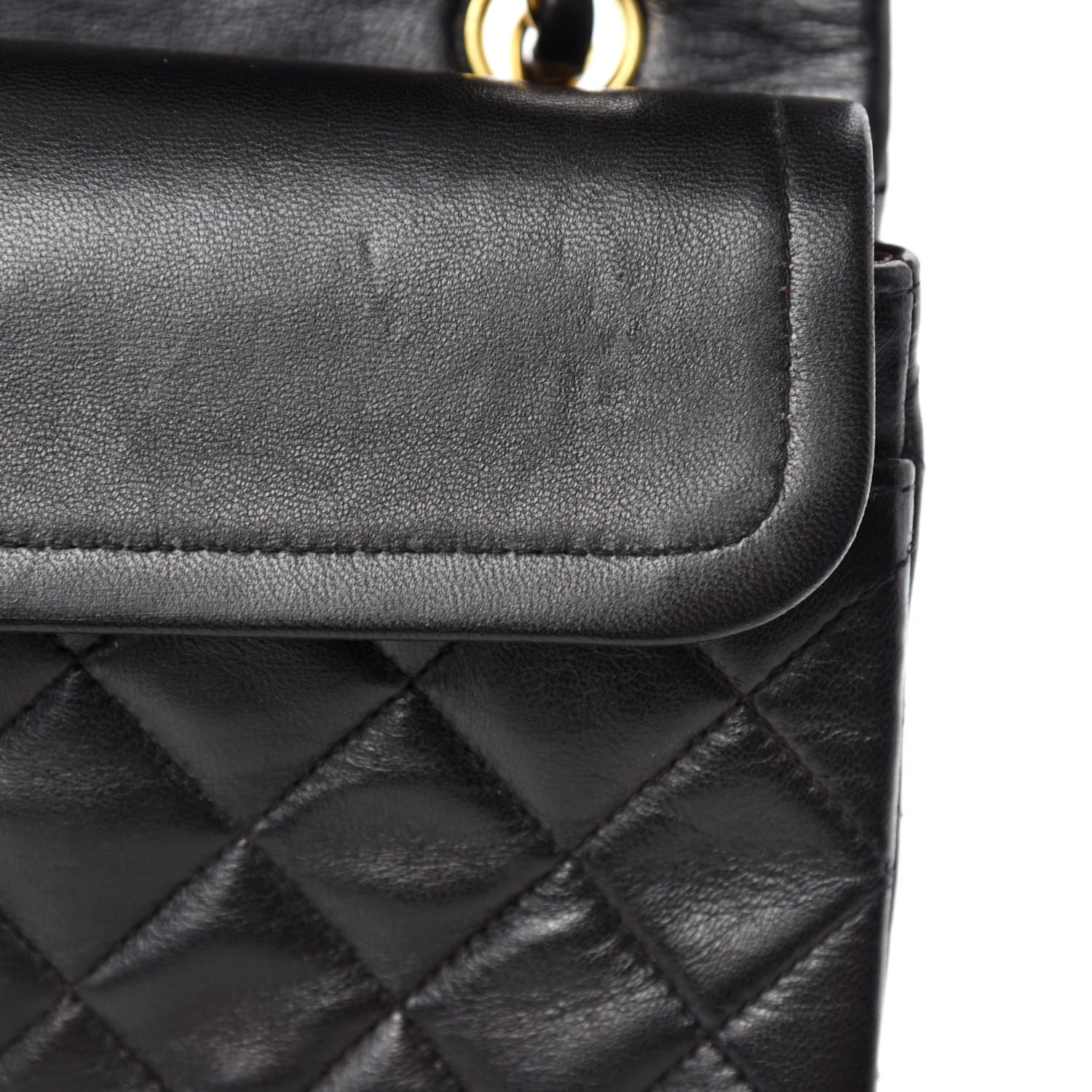 Chanel Lambskin Quilted Small Double Flap Black 10 of 13