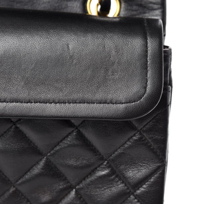 Chanel Lambskin Quilted Small Double Flap Black 10 of 13