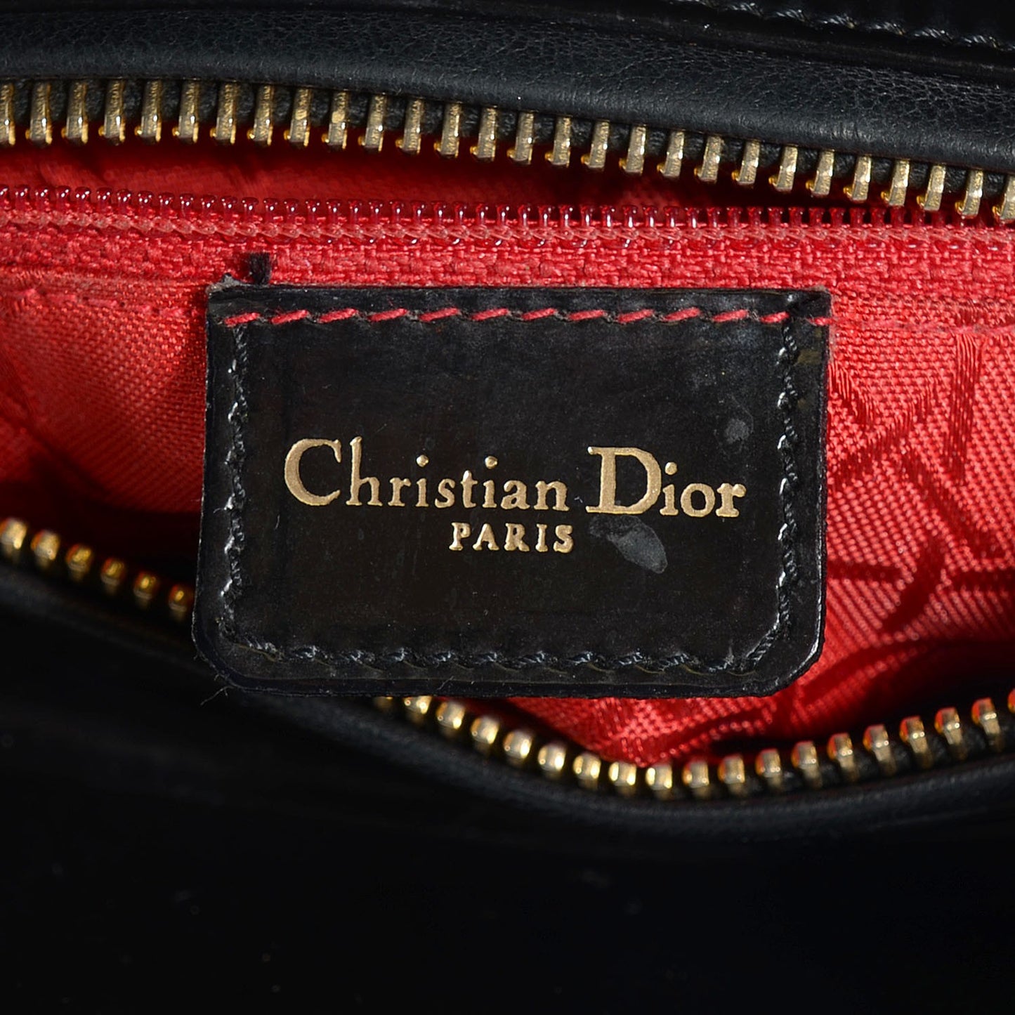 Patent Cannage Medium Lady Dior Black