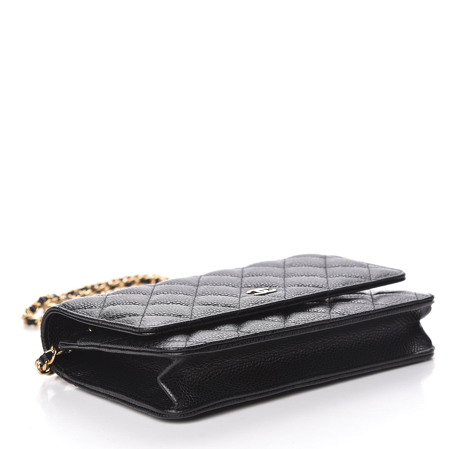 Chanel Caviar Quilted Wallet On Chain WOC Black 4 of 12