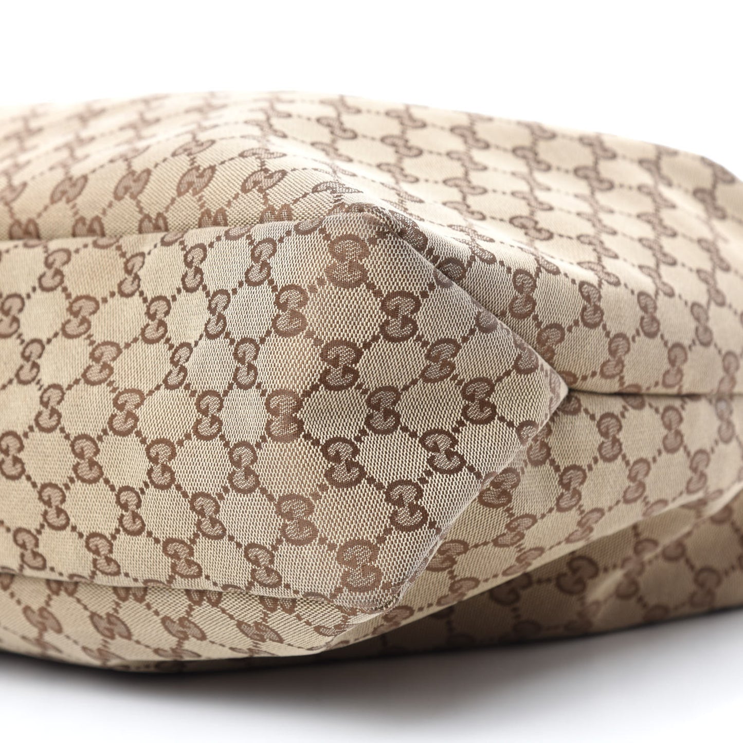 Monogram Large Horsebit Chain Hobo Off White