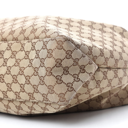 Gucci Monogram Large Horsebit Chain Hobo Off White 7 of 10
