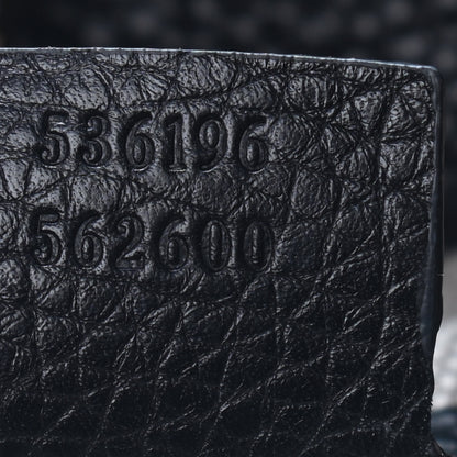 Gucci Pebbled Calfskin Medium Soho Chain Shoulder Bag Black 7 of 9