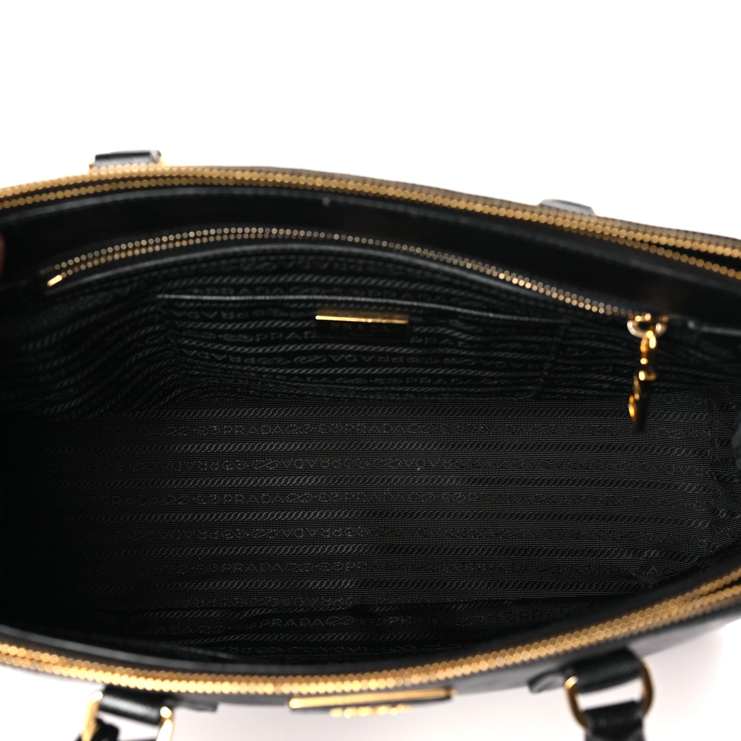 Prada Saffiano Medium Galleria Double Zip Tote Black 5 of 10