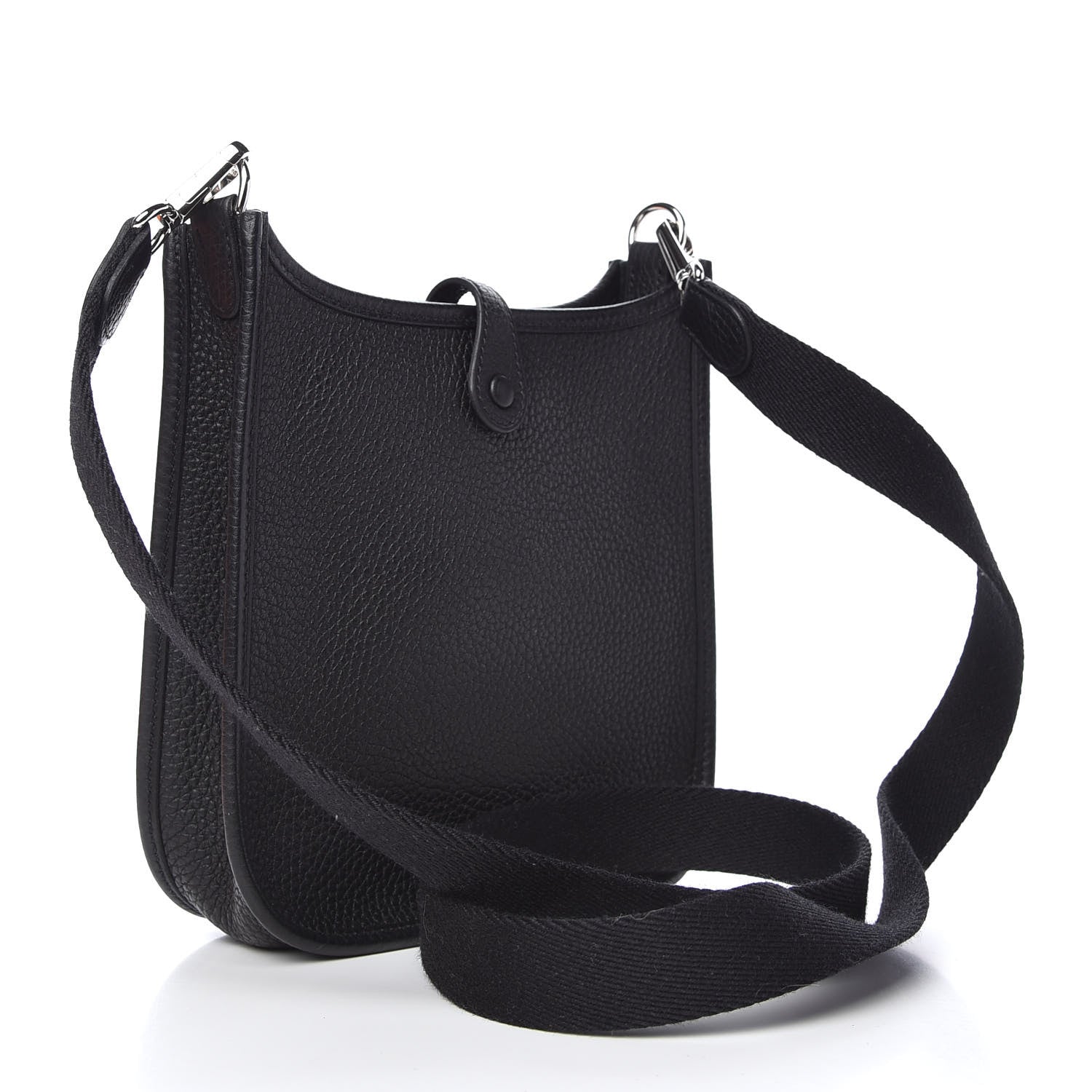 Hermes Taurillon Clemence Evelyne TPM Black 3 of 11