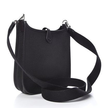 Hermes Taurillon Clemence Evelyne TPM Black 3 of 11