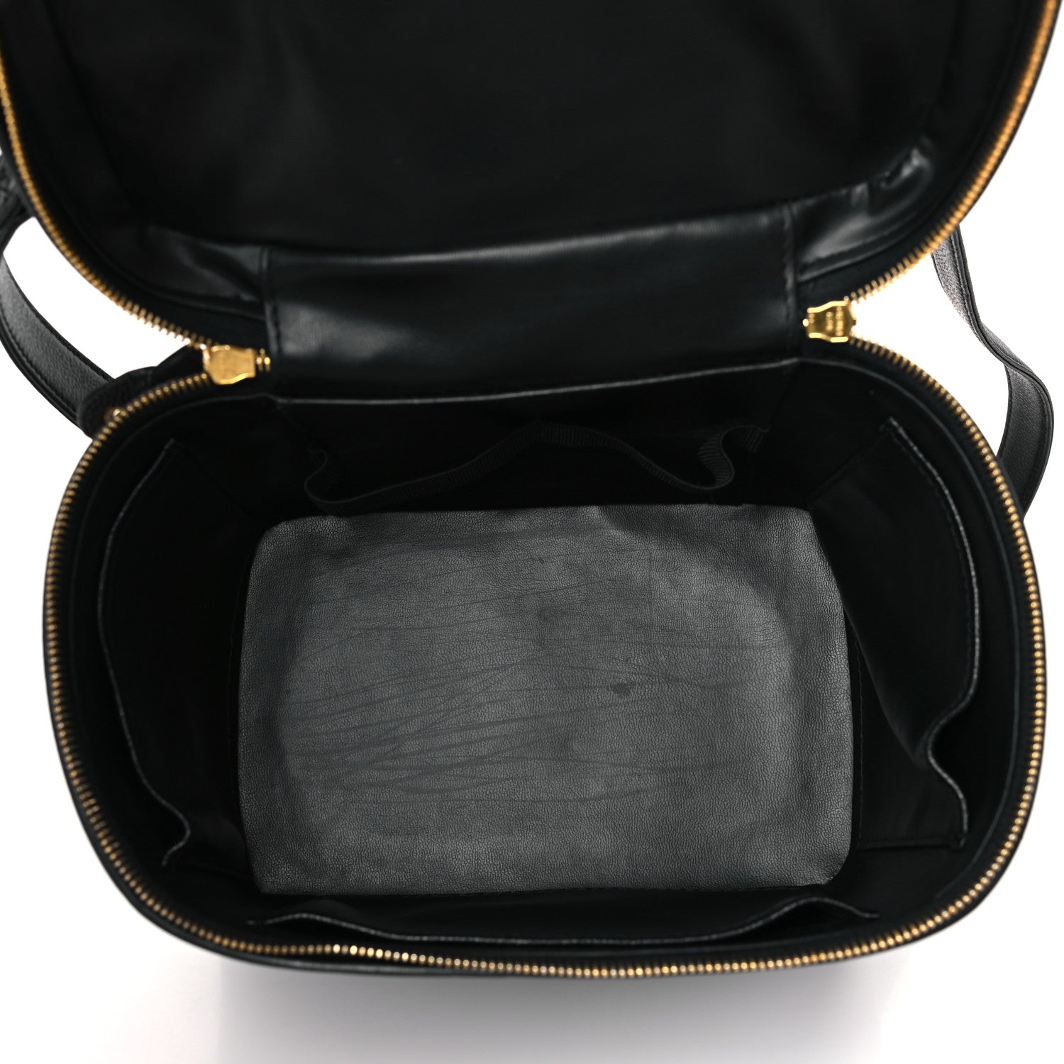 Chanel Caviar CC Vanity Train Case Black 5 of 9