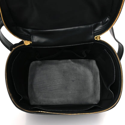 Chanel Caviar CC Vanity Train Case Black 5 of 9