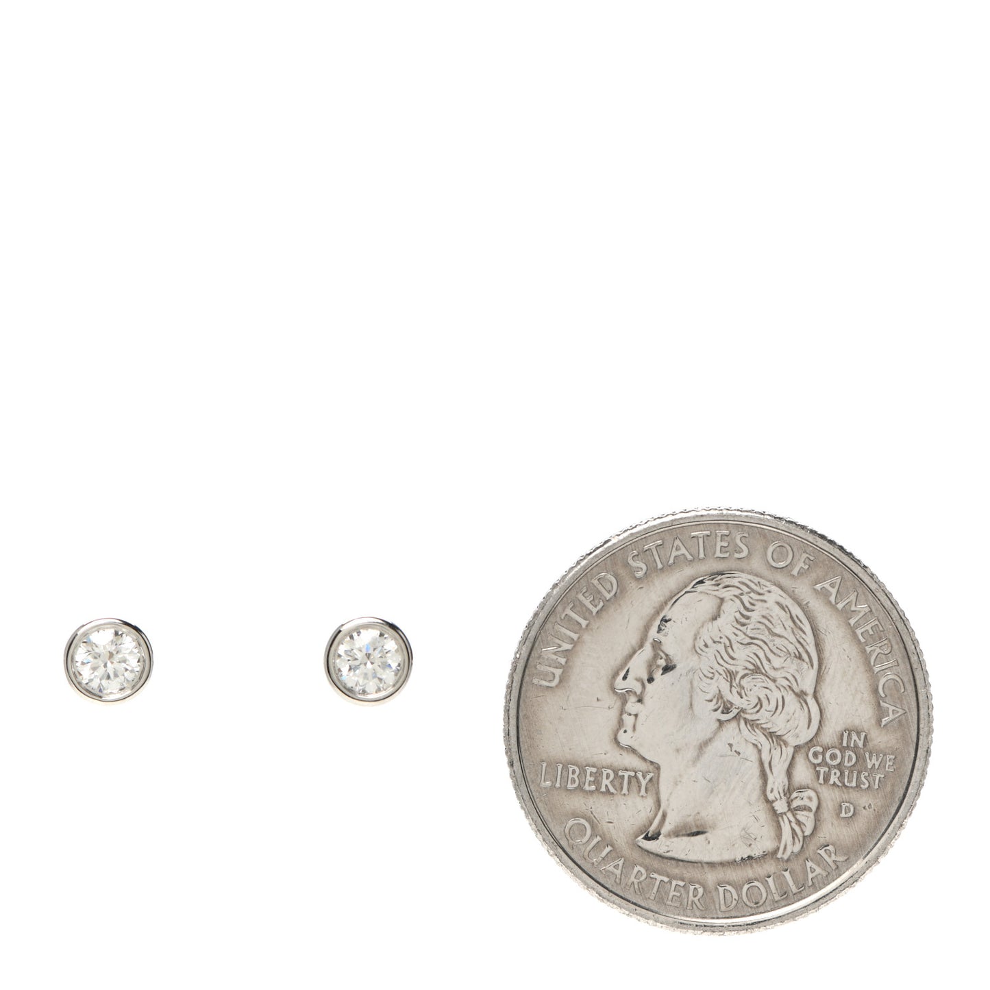 Platinum Diamond .34ctw Elsa Peretti Diamonds By The Yard Earrings