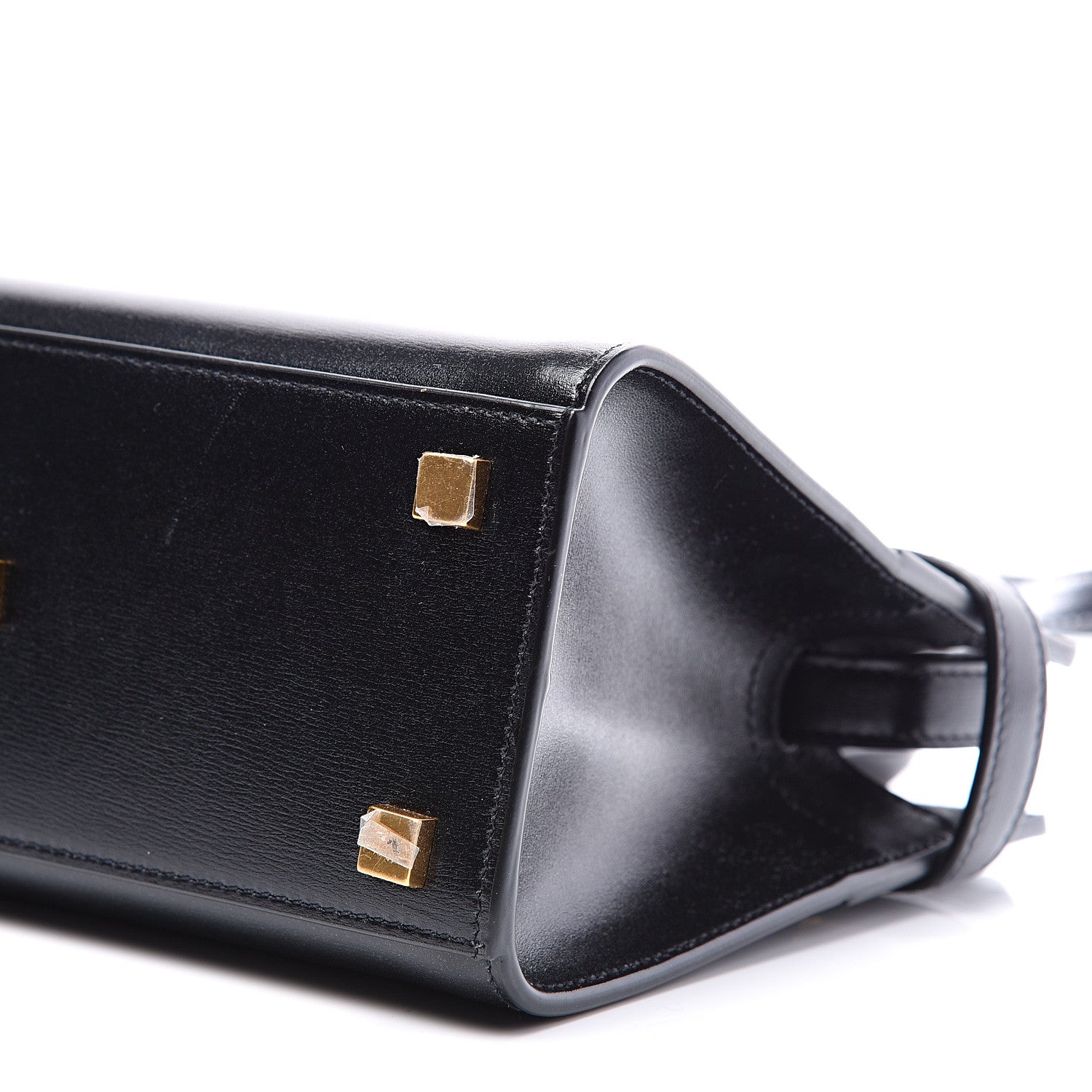 Saint Laurent Smooth Calfskin Manhattan Nano Shopper Tote Black 8 of 9