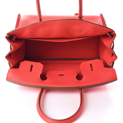 Hermes Togo Birkin 30 Rouge Pivoine 5 of 14