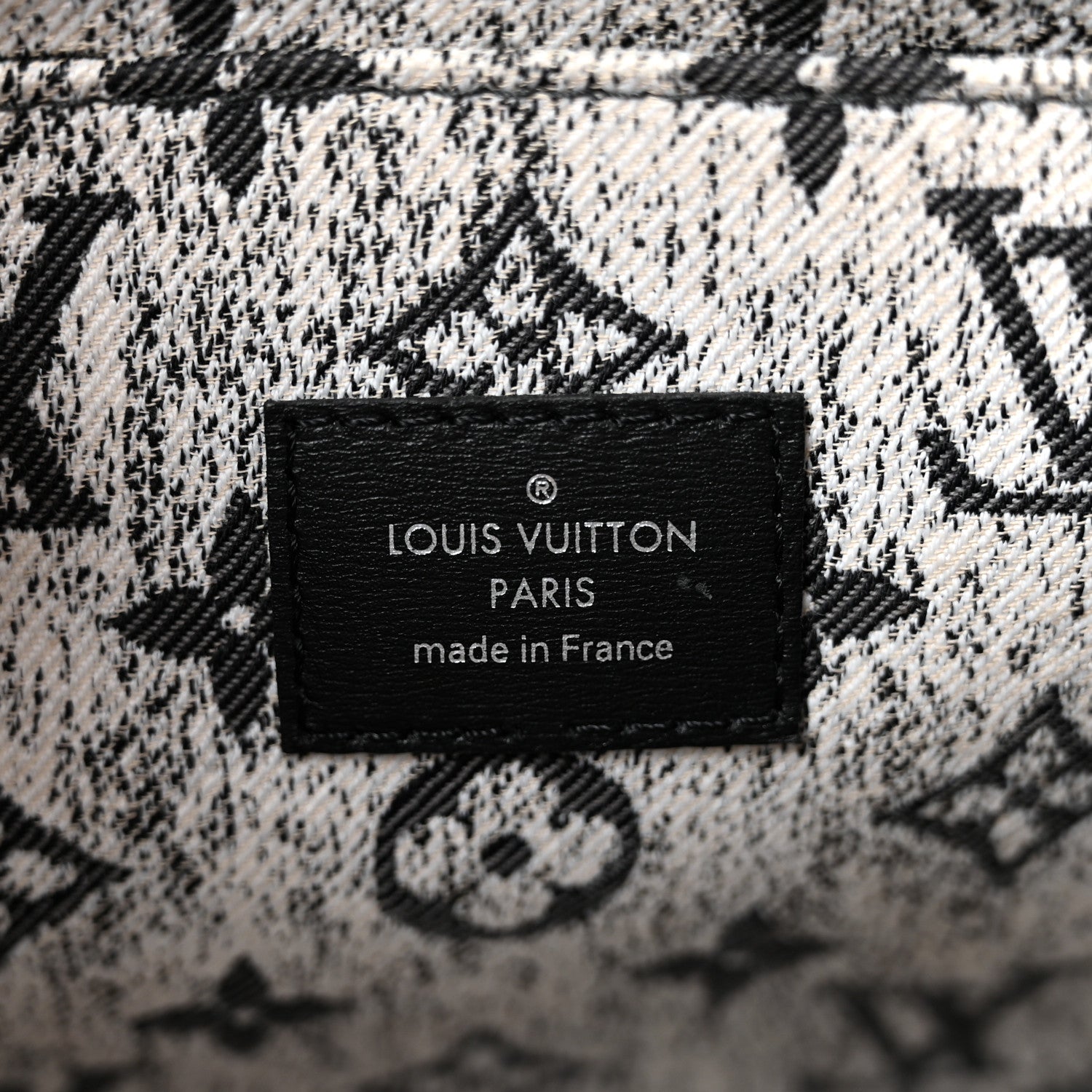 Louis Vuitton Monogram Jacquard Denim Onthego MM Black 6 of 10