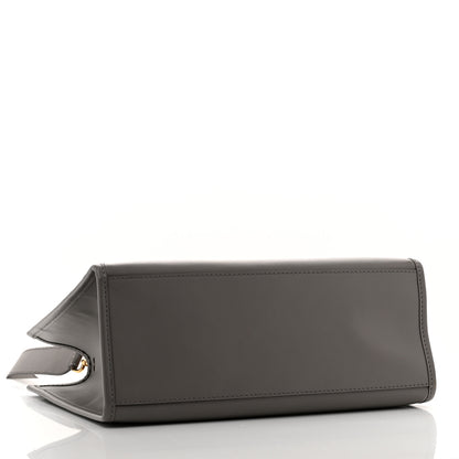 Fendi Vitello King Plexiglass Logo Embossed Medium Fendi Sunshine Shopper Tote Moon 4 of 12