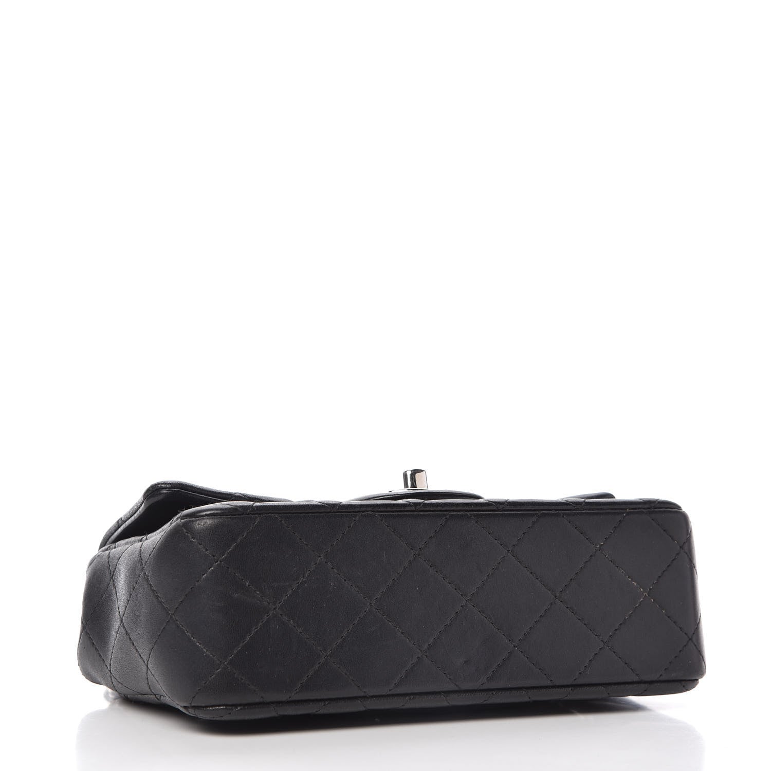 Chanel Lambskin Quilted Mini Rectangular Flap Black 4 of 10