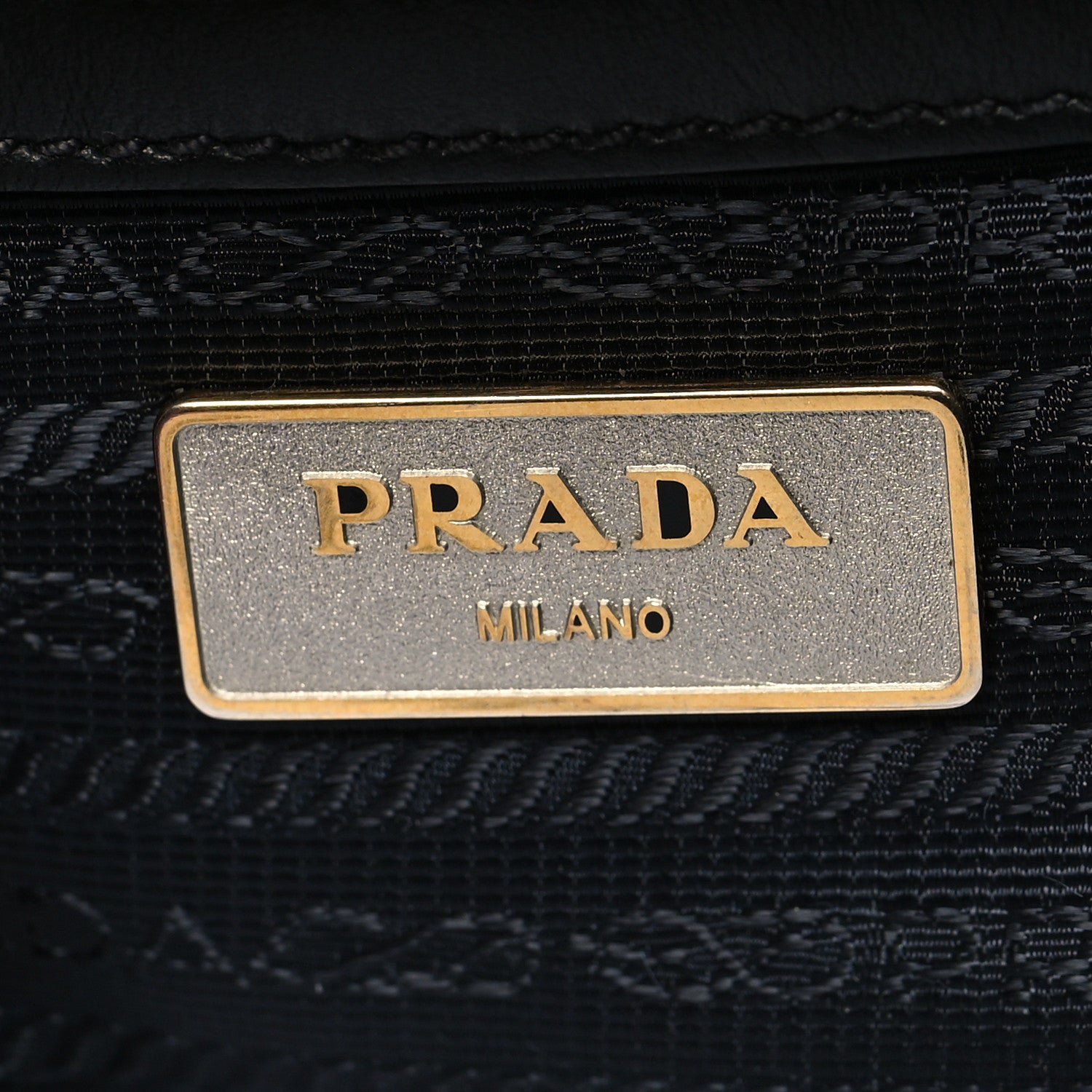 Prada Saffiano Metal Top Handle Black 6 of 9