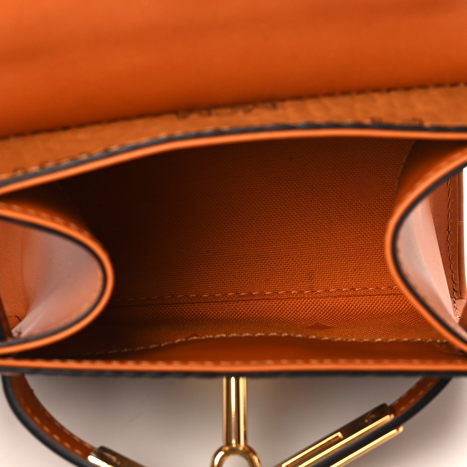 MCM Visetos X-Mini Heritage Top Handle Satchel Cognac 5 of 8