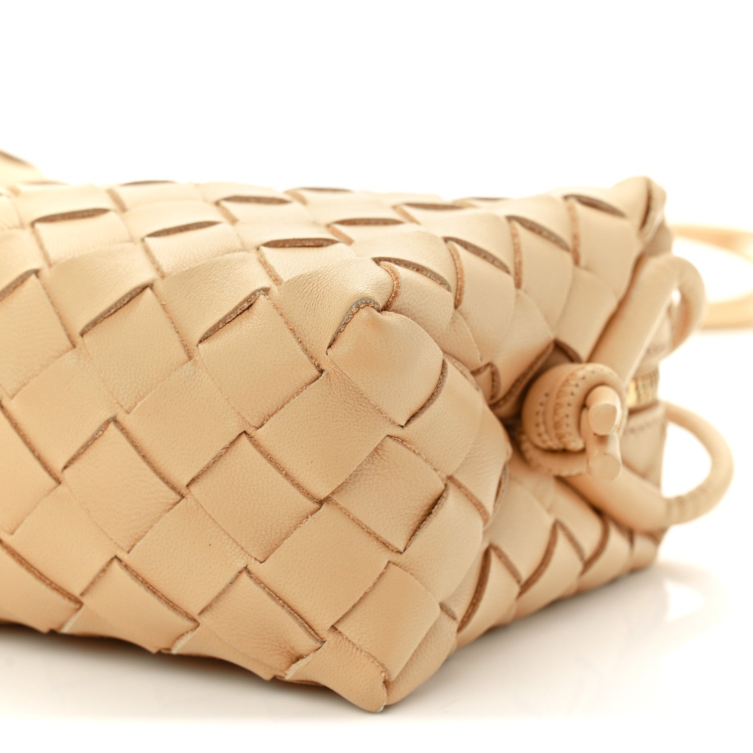 Bottega Veneta Nappa Intrecciato Mini Loop Camera Bag Almond 9 of 10