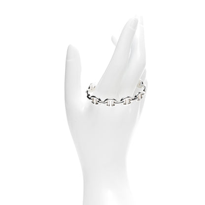 Hermes Sterling Silver MM Chaine d'Ancre Enchainee Cuff Bracelet SH 2 of 6