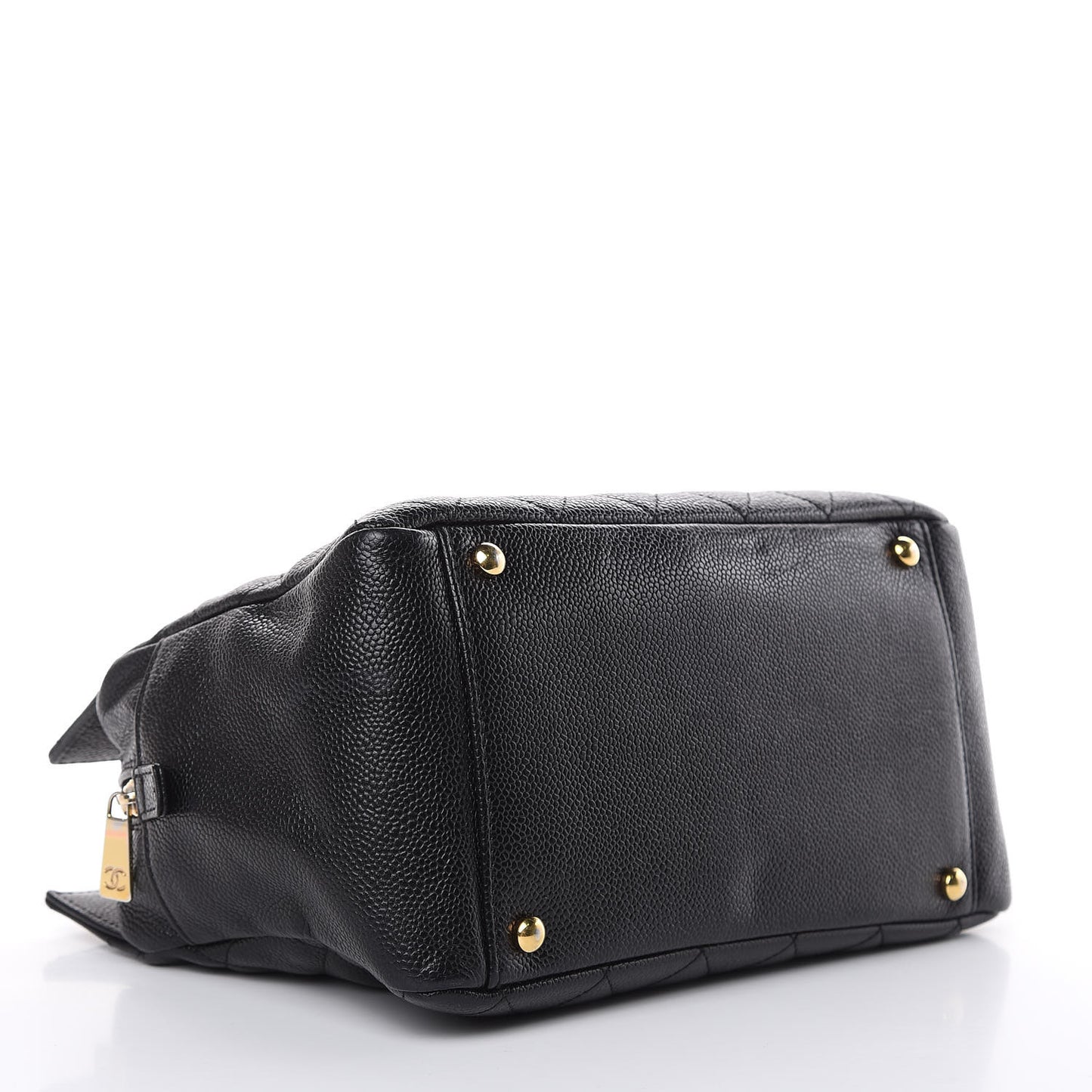 Caviar Quilted Petit Timeless Tote PTT Black