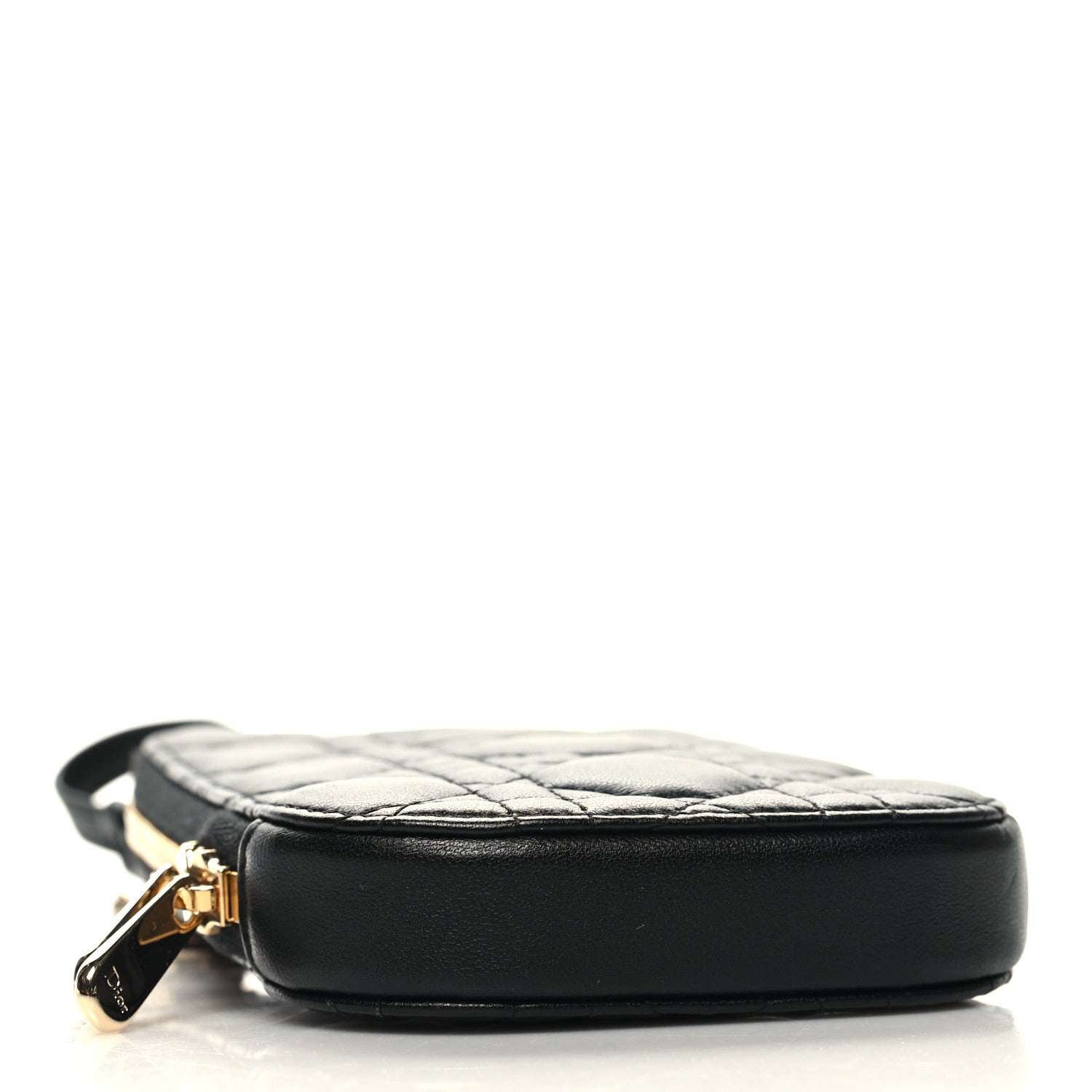 Christian Dior Lambskin Cannage Lady Dior Phone Holder Black 4 of 10