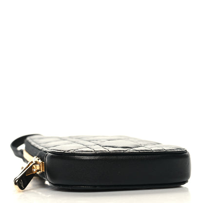 Christian Dior Lambskin Cannage Lady Dior Phone Holder Black 4 of 10