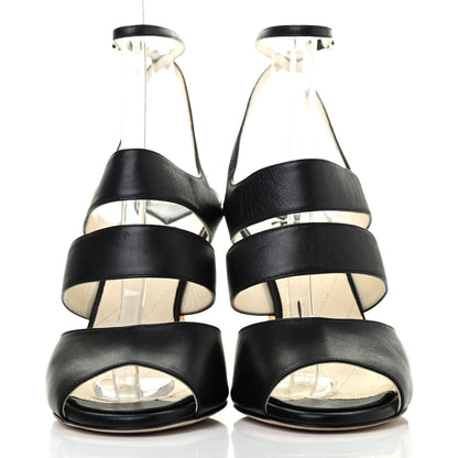 Chanel Lambskin CC Strappy Sandal 40 Black 2 of 4