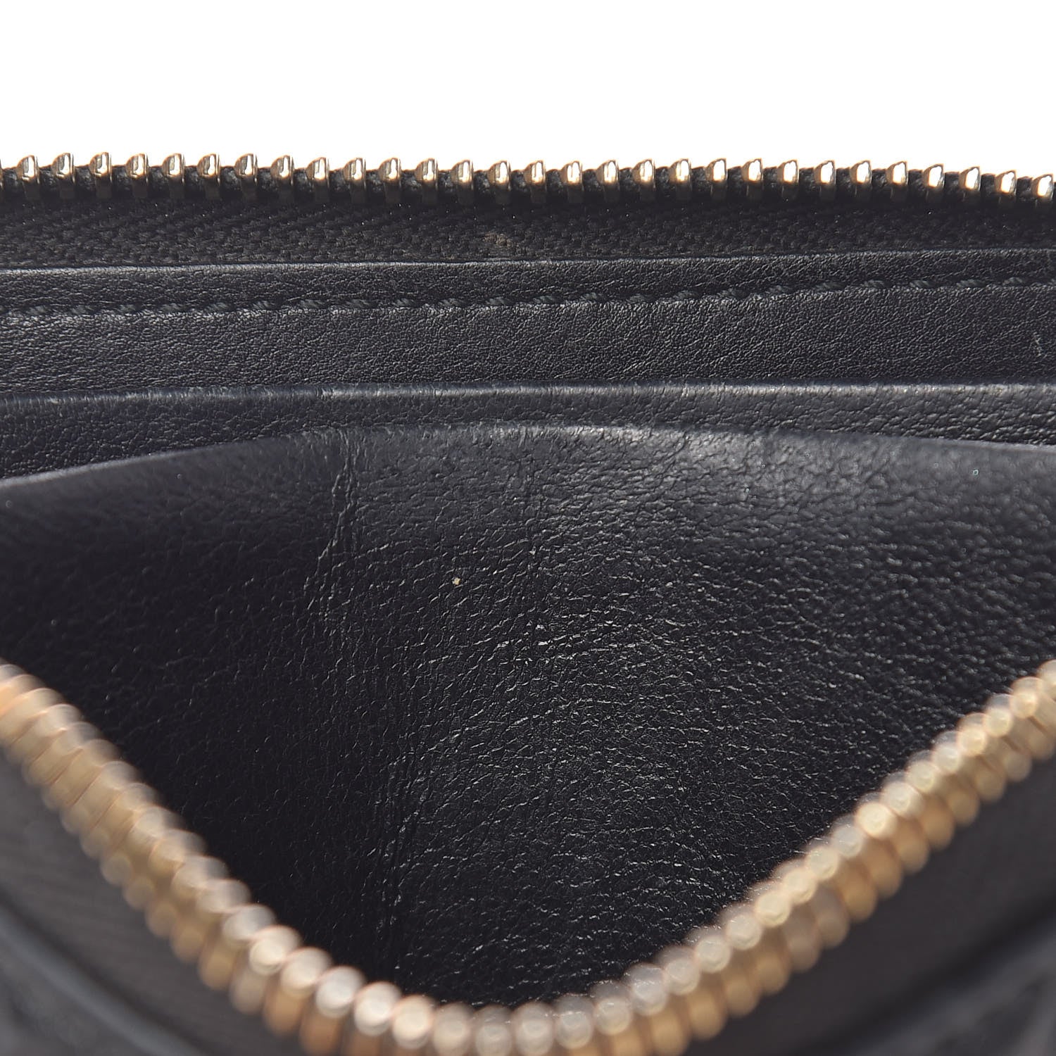 Gucci Guccissima Zip Around Card Case Black 8 of 12