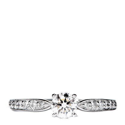 Tiffany Platinum Diamond .31ct Round Brilliant Harmony Engagement Ring 49 4.75 1 of 6