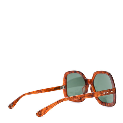 Gucci Squared Frame GG0625S Glasses in Havana Brown 4 of 7