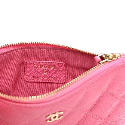 Chanel Caviar Quilted Small Cosmetic Case Pink 6 of 8