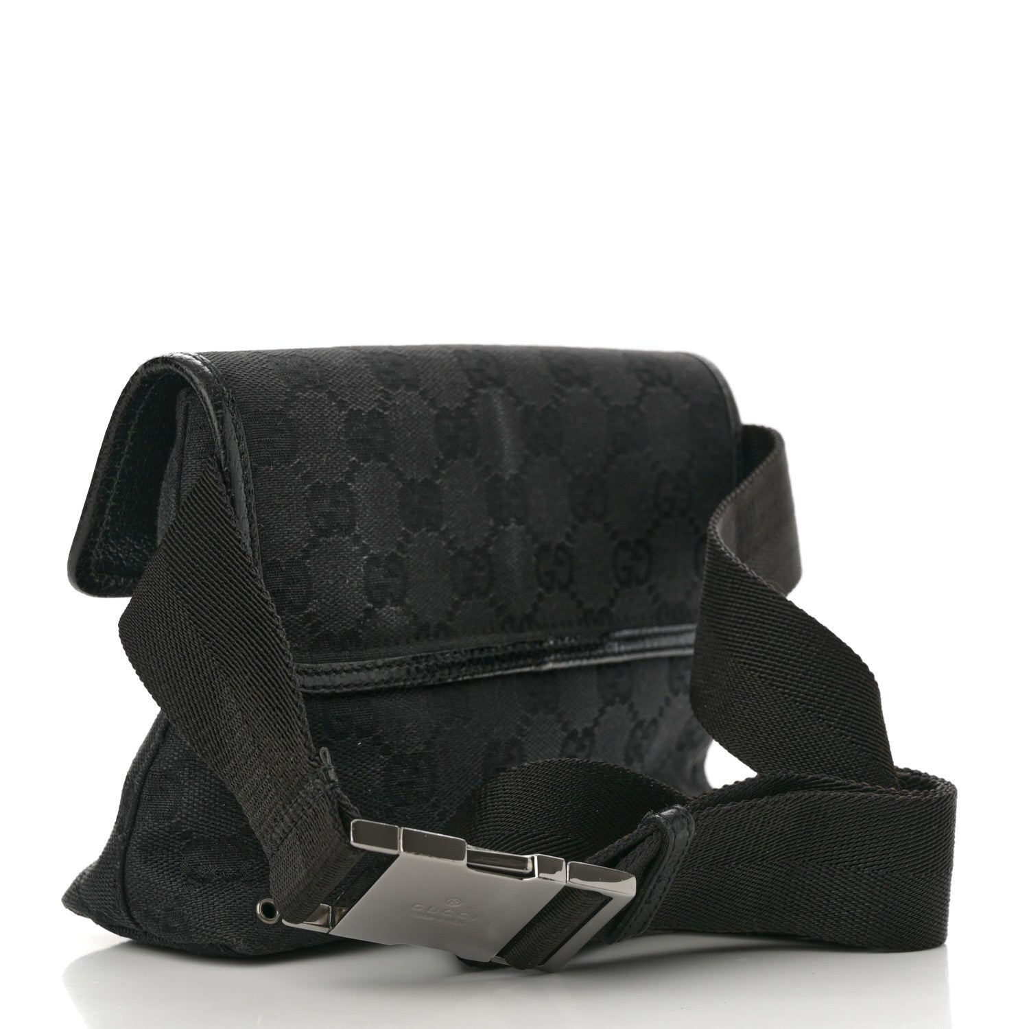 Gucci GG Monogram Web Flight Belt Bag Black 3 of 12