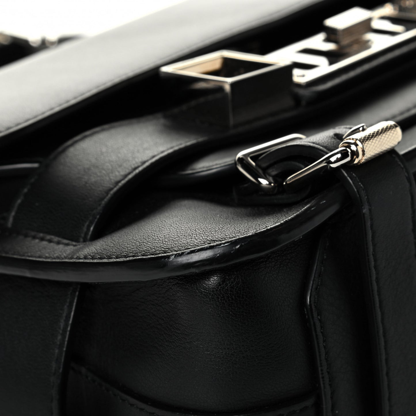 Calfskin PS11 Classic Shoulder Bag Black
