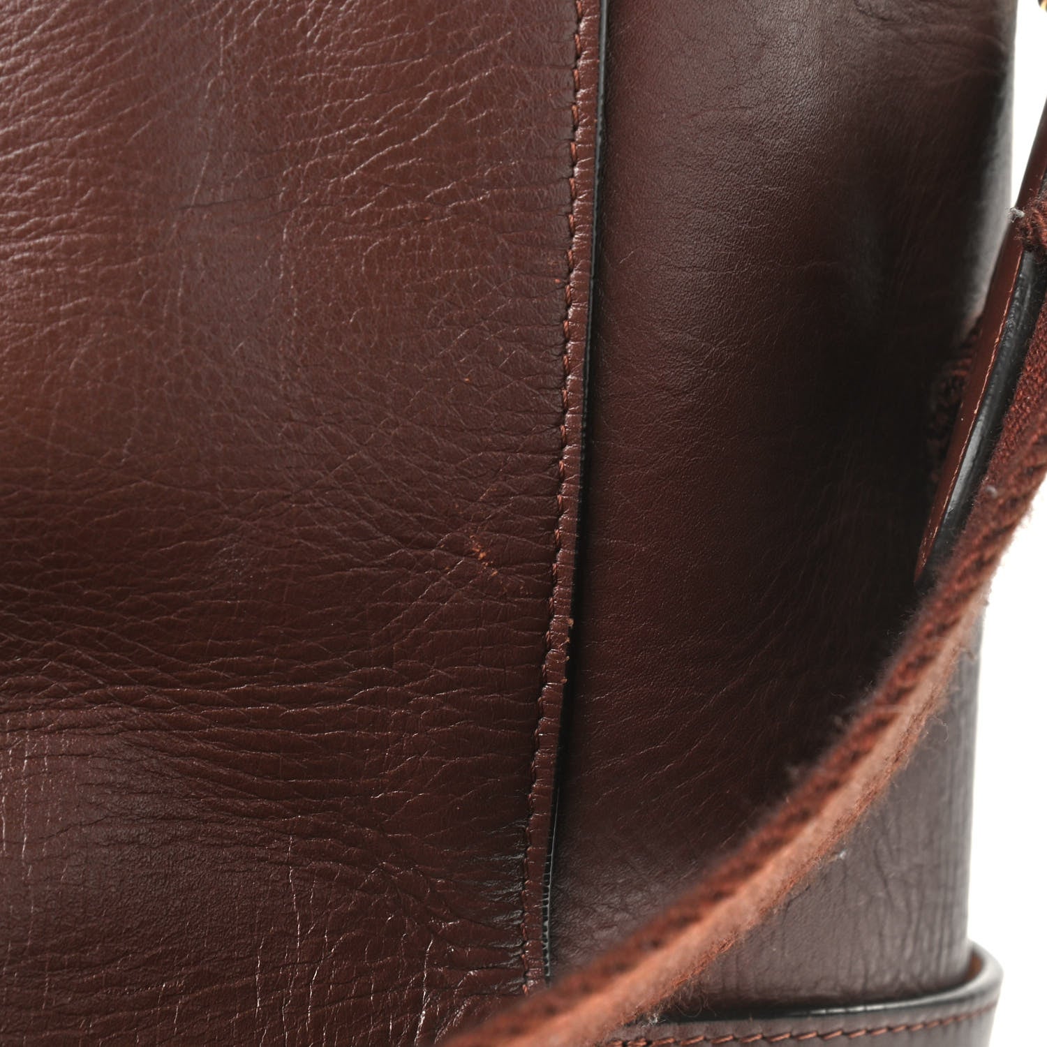 Celine Supersoft Calfskin Sangle Bucket Bag Burgundy 15 of 16