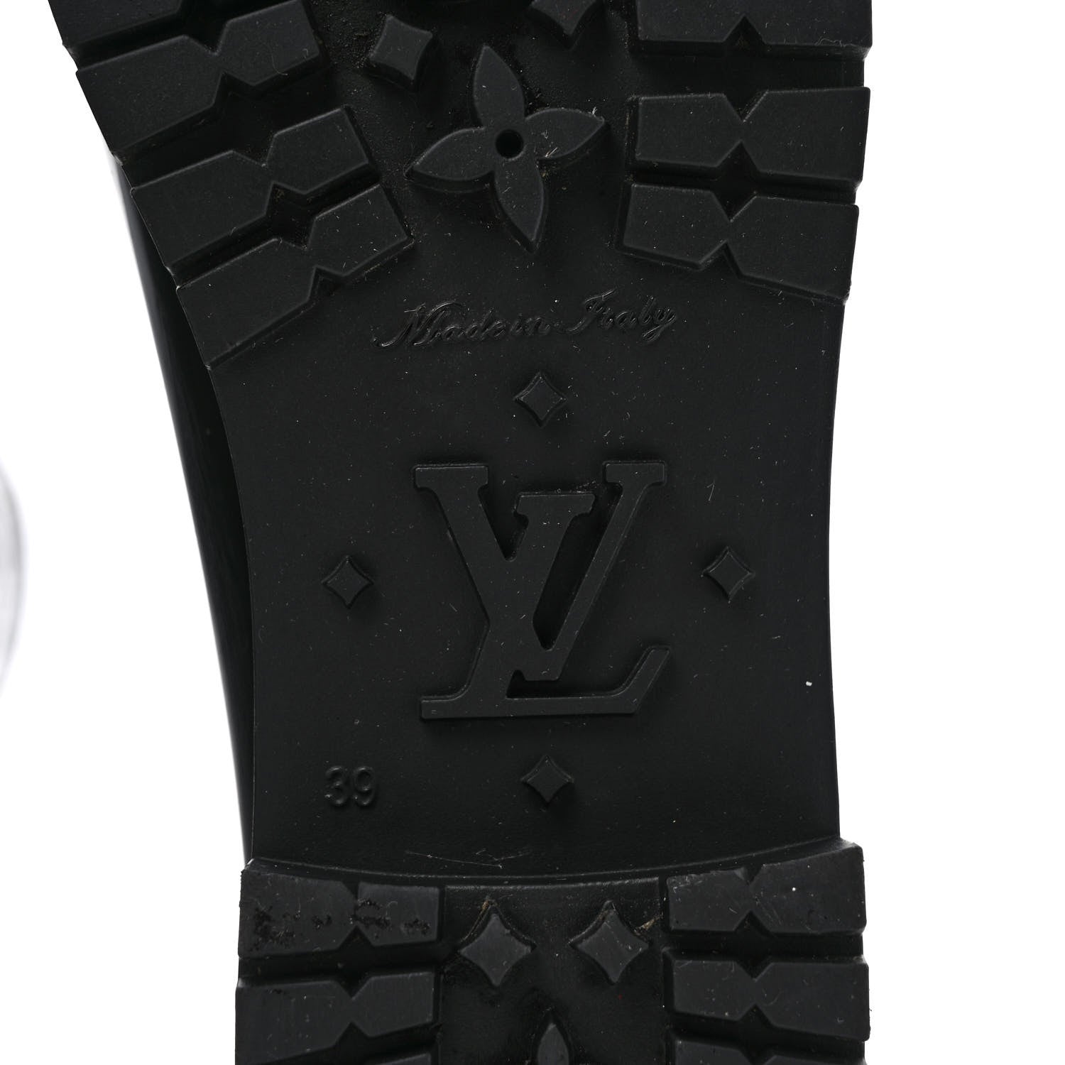 Louis Vuitton Rubber Embossed Monogram Splash Rain Boots 39 Black 6 of 8