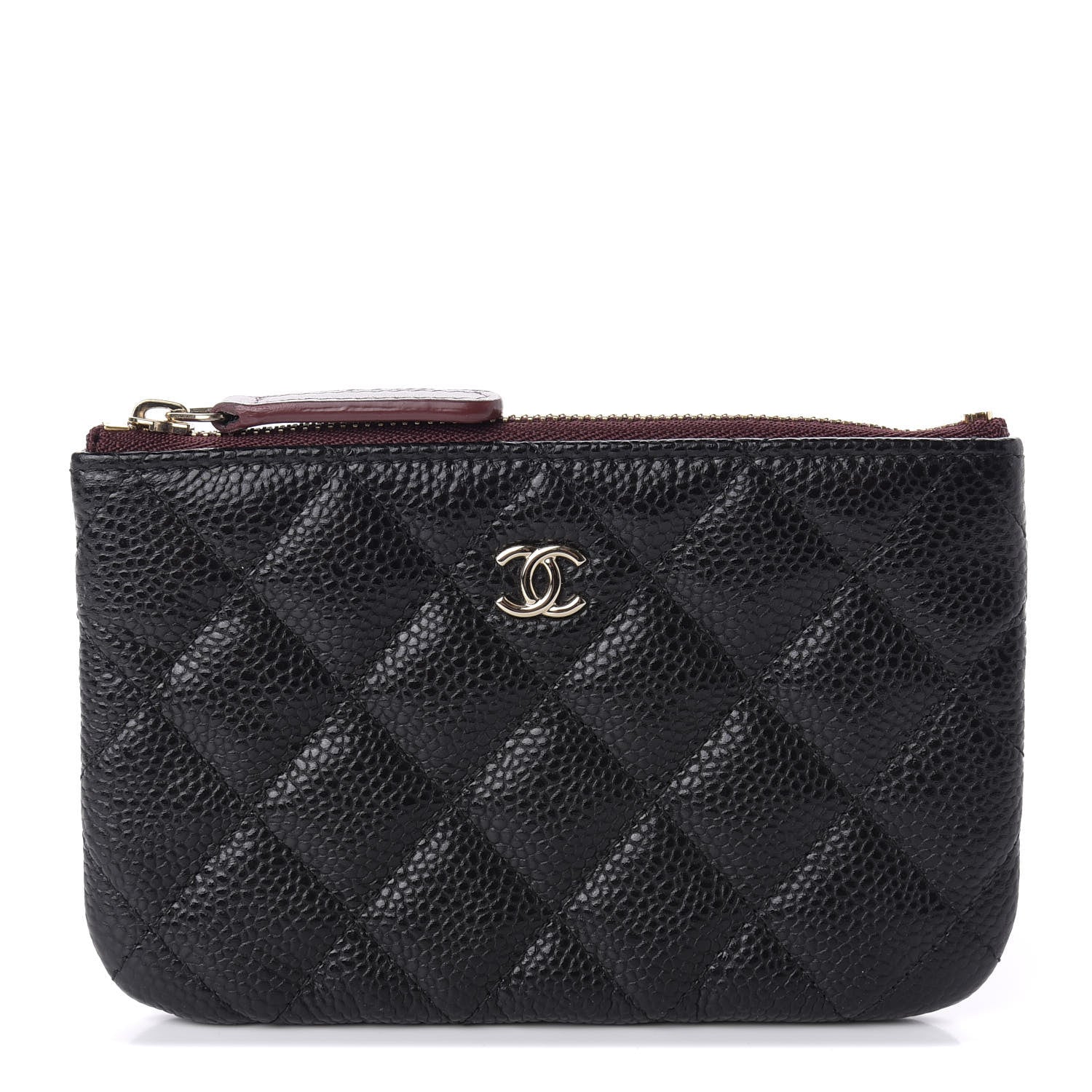 Chanel Caviar Quilted Small Cosmetic Case Black 1 of 7