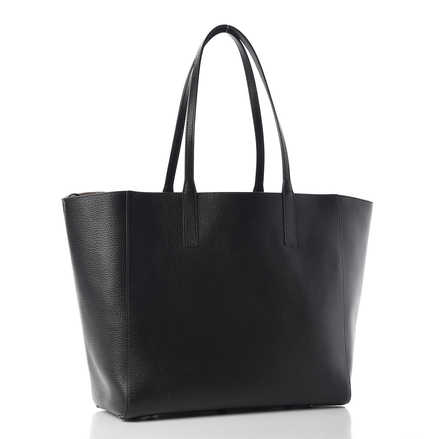 MCM Grained Calfskin Medium Reversible Wandel Tote Black 5 of 11