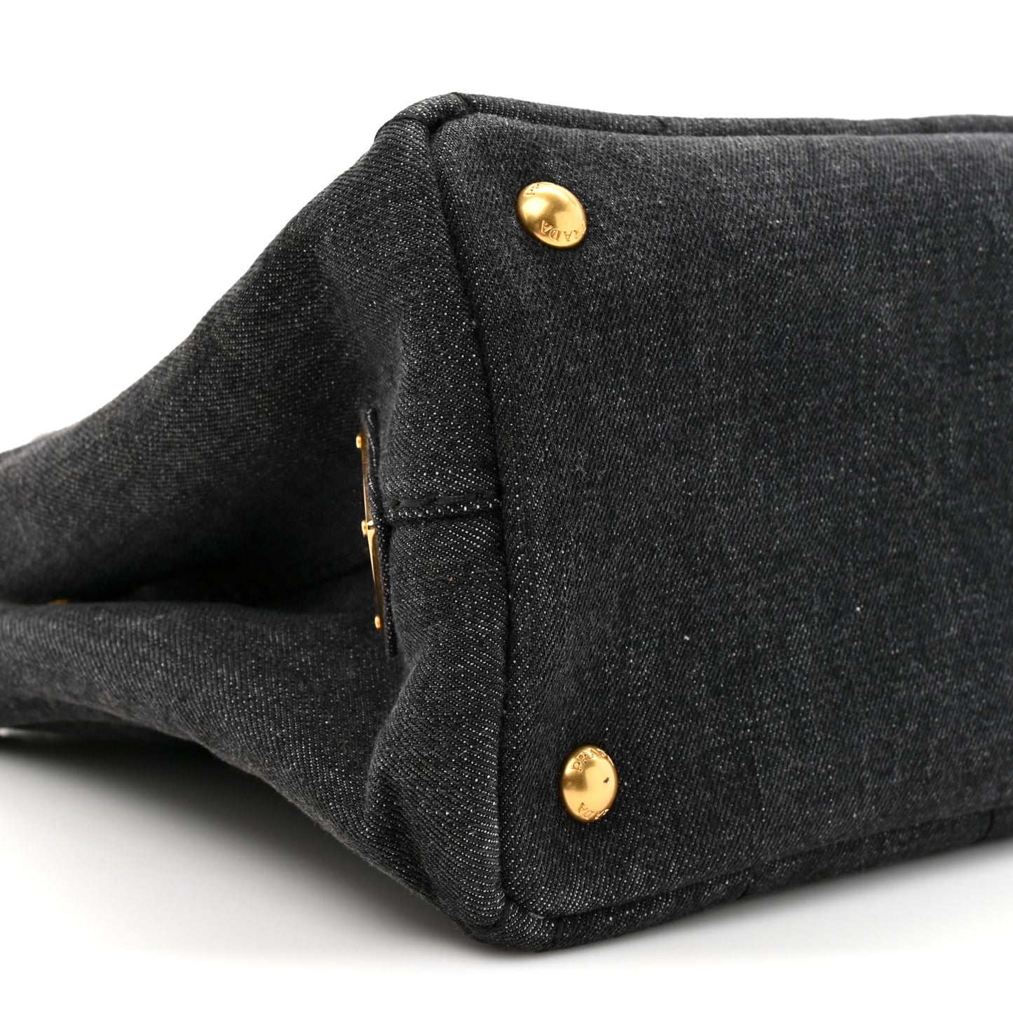 Denim Small Logo Tote Black
