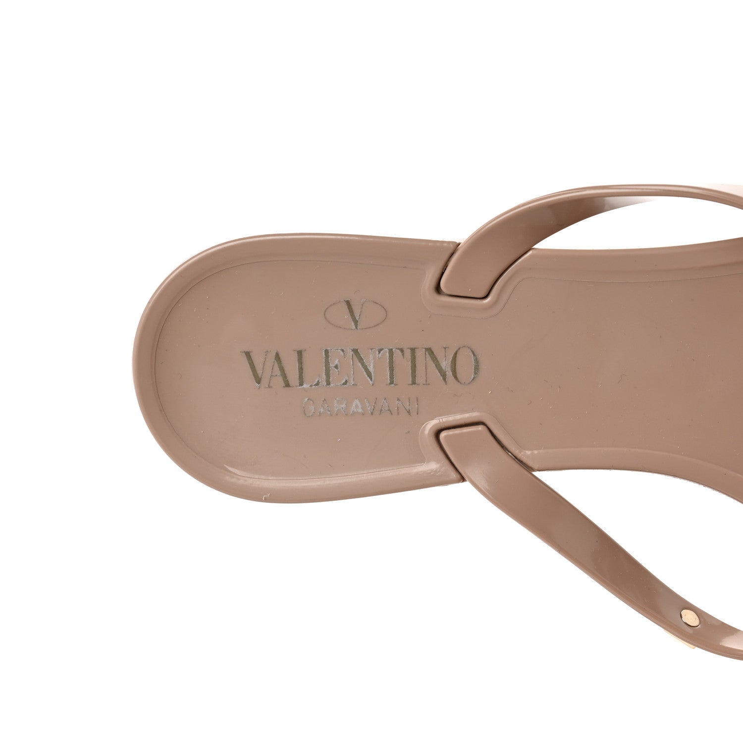 Valentino Garavani PVC Jelly Rockstud Bow Thong Sandals 39 Poudre 7 of 7