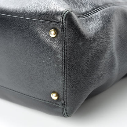 Chanel Calfskin Tall Cerf Tote Black 27 of 32