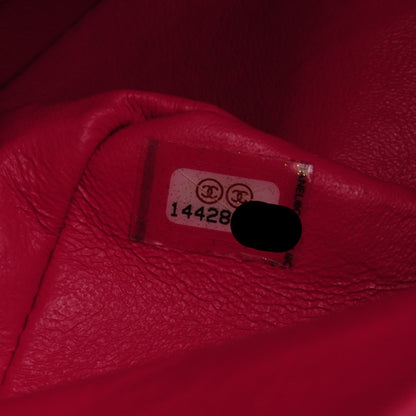 Chanel Patent Calfskin Quilted Jumbo Double Flap Fuchsia 8 of 8