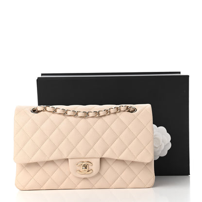 Chanel Caviar Quilted Medium Double Flap Beige 11 of 11