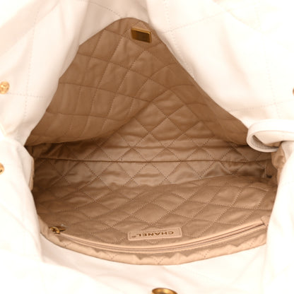Chanel Shiny Calfskin Quilted Small Chanel 22 White 6 of 12