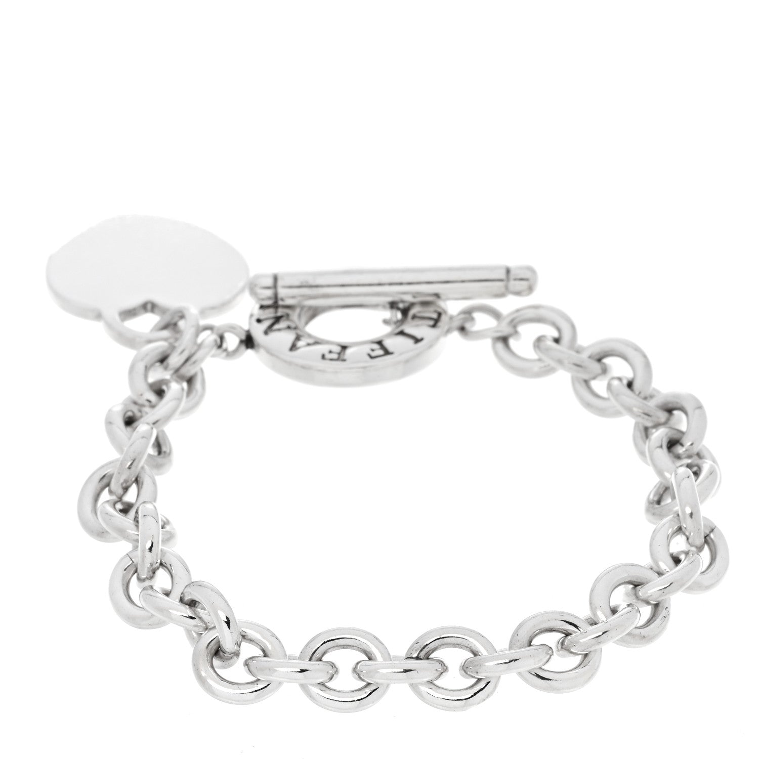 Tiffany Sterling Silver Heart Tag Toggle Bracelet 2 of 4