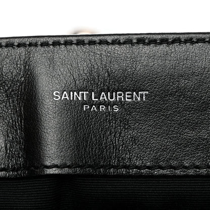 Saint Laurent Calfskin Y Quilted Monogram Medium Loulou Chain Satchel Black 6 of 11