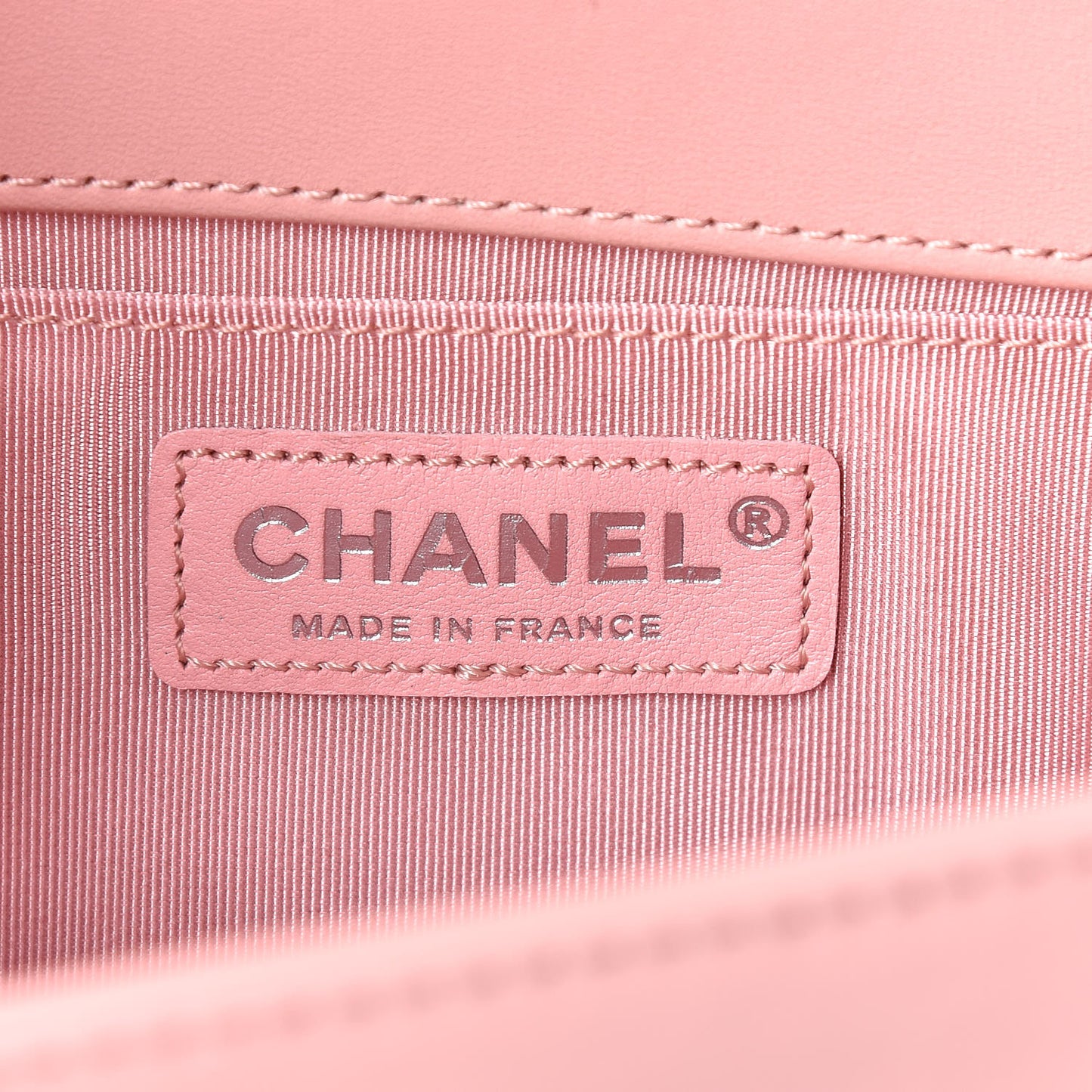 Lambskin Quilted Medium Boy Flap Light Pink