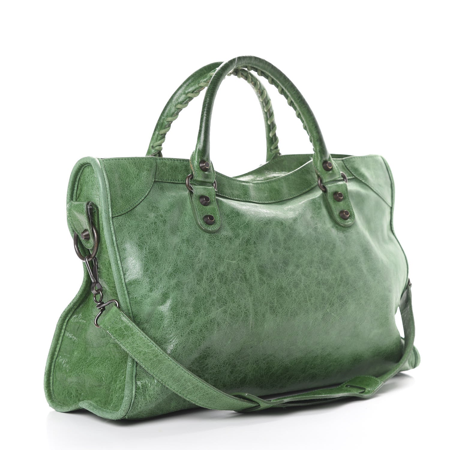 Balenciaga Agneau Classic Hardware City Vert Gazon 2 of 25