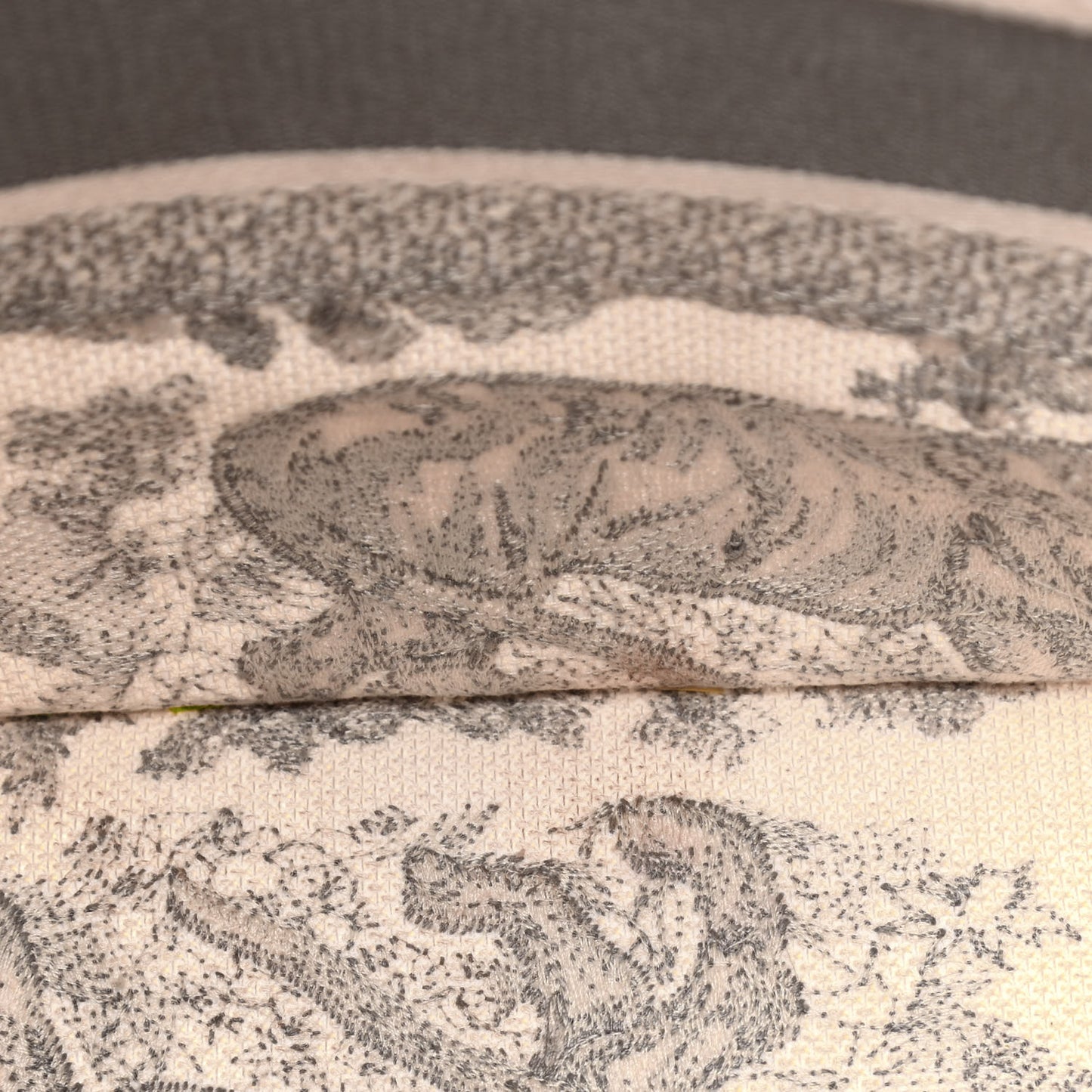 Canvas Embroidered Medium Dioriviera Toile De Jouy Book Tote Gray